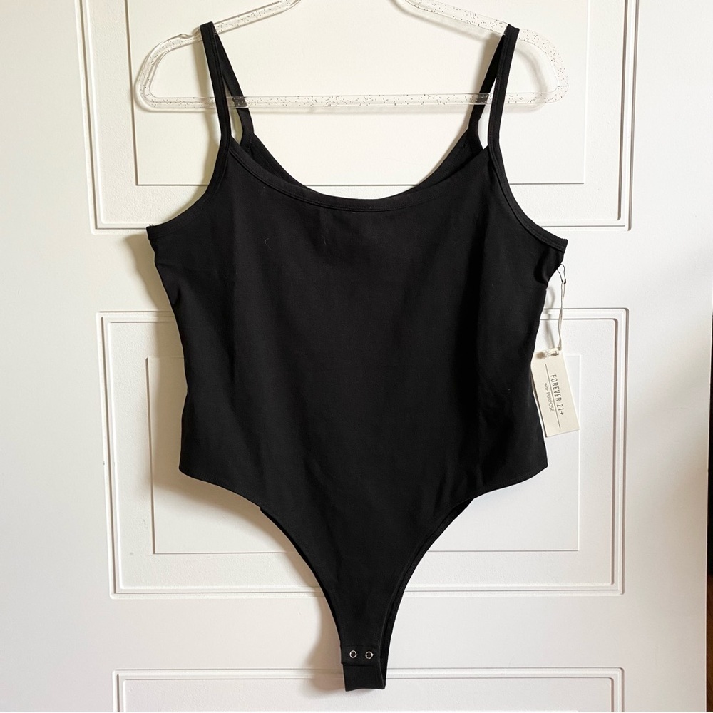 NWT Forever21 Black Bodysuit Size 0x